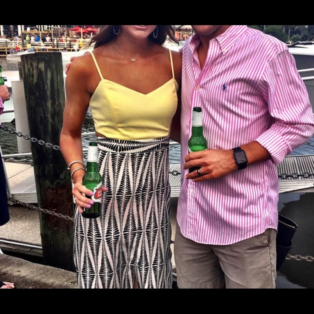 Beautiful maxi with lace cut out back